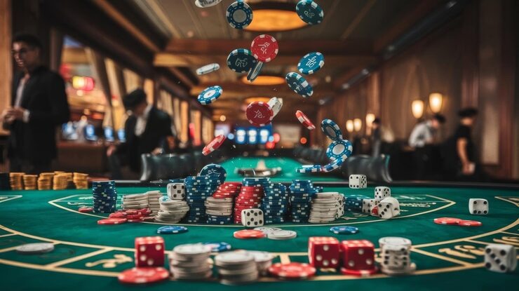 qqbet4d live-dealer studio with HD camera setup and professional table